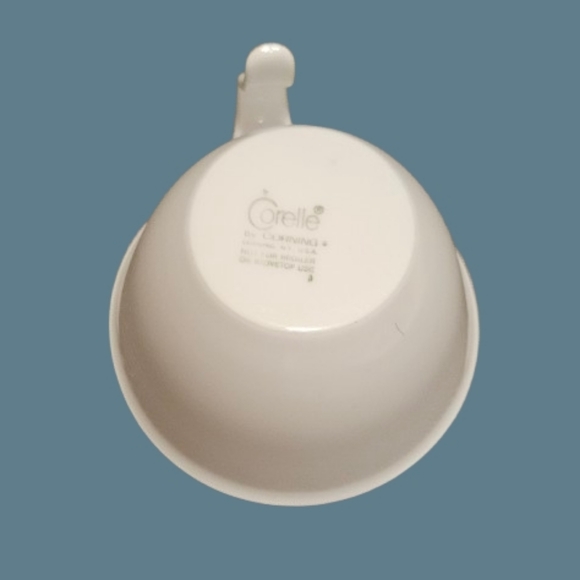 Corelle Livingware Winter Frost Coffee Cups Hook Handle Set of 6 - Picture 5 of 5